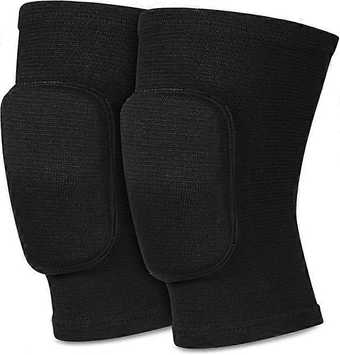 Protective thickened sponge knee pads (black M), volleyball knee pads, non slip knee pads, soft knee pads, dance knee pads, basketball, running, footb
