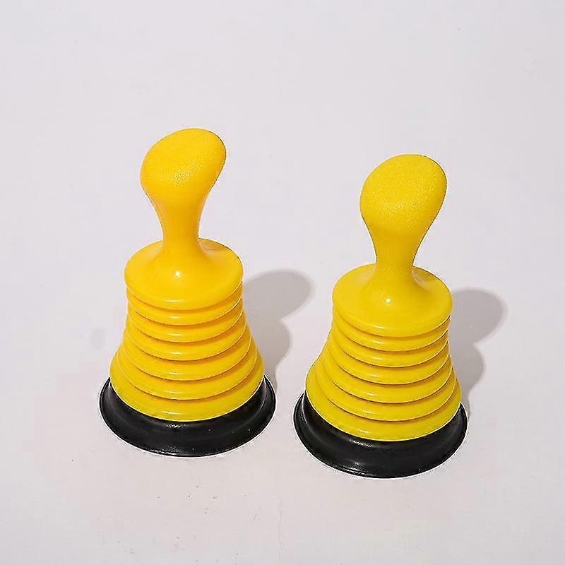 2 Pieces V Type Bellows Unblocker Yellow