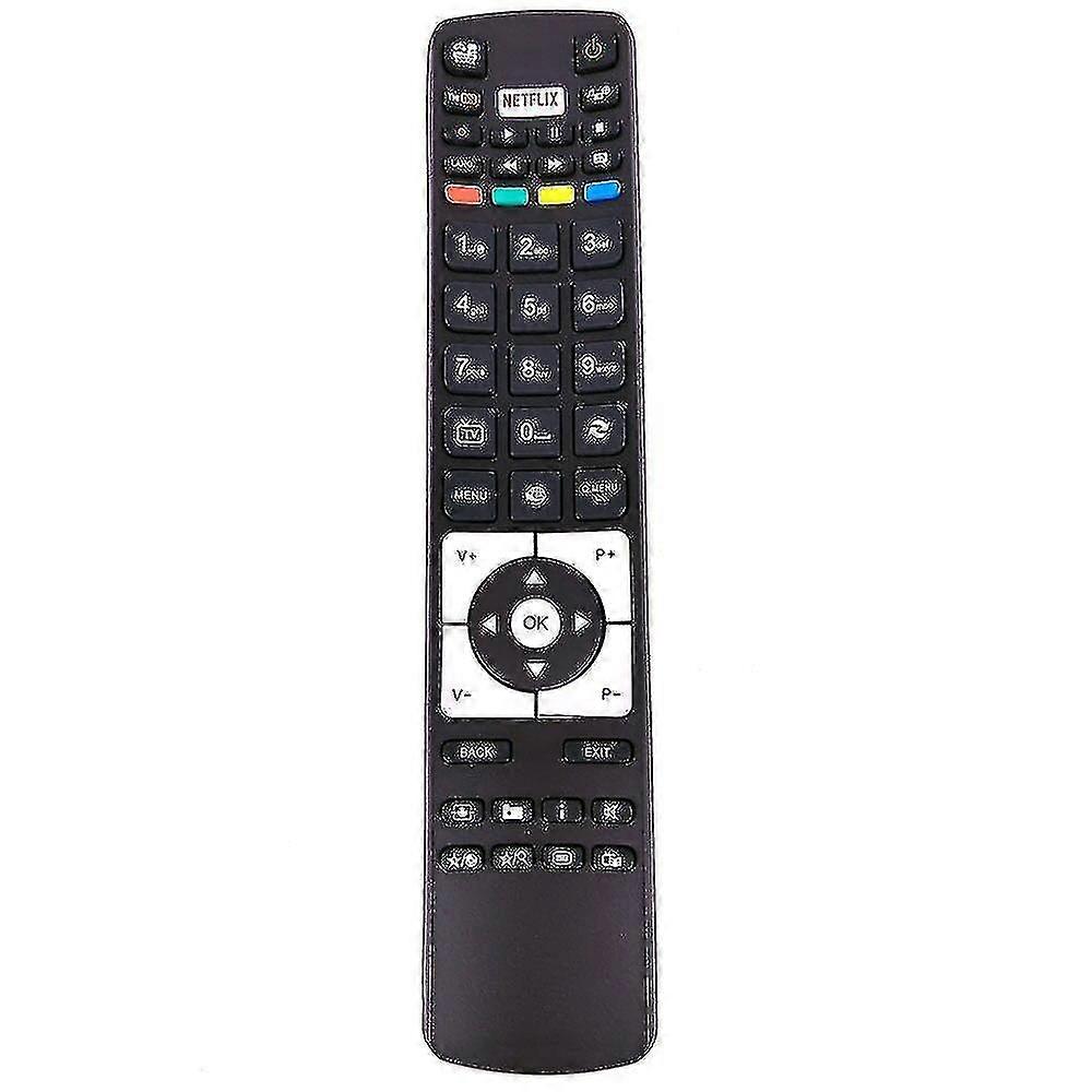 Replacement Suitable For Telefunken Tv Remote Control Rc5118 With Netflix Fernbedienung New
