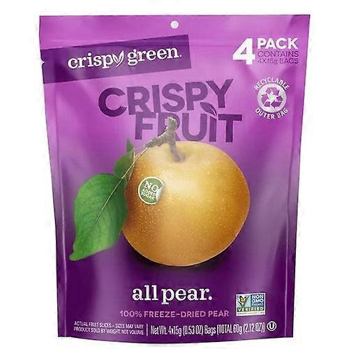 Crispy Green All Pear Freeze Dried Fruit ,4 Count