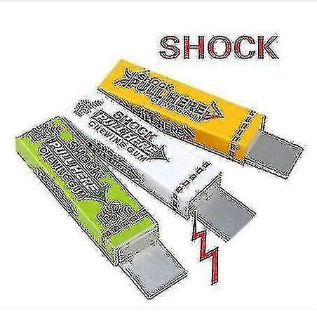 3 قطع صدمة كهربائية نكتة مضغ العلكة سحب رئيس صدمة لعبة هدية أداة مزحة خدعة هفوة تاي