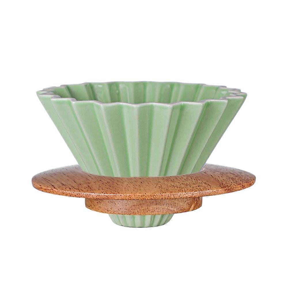 Kaffeefilter-Keramik-Pour-Over-Kaffee-Dripper-Set V60 Dripper Abnehmbarer Dripper mit Ständer Kaffee