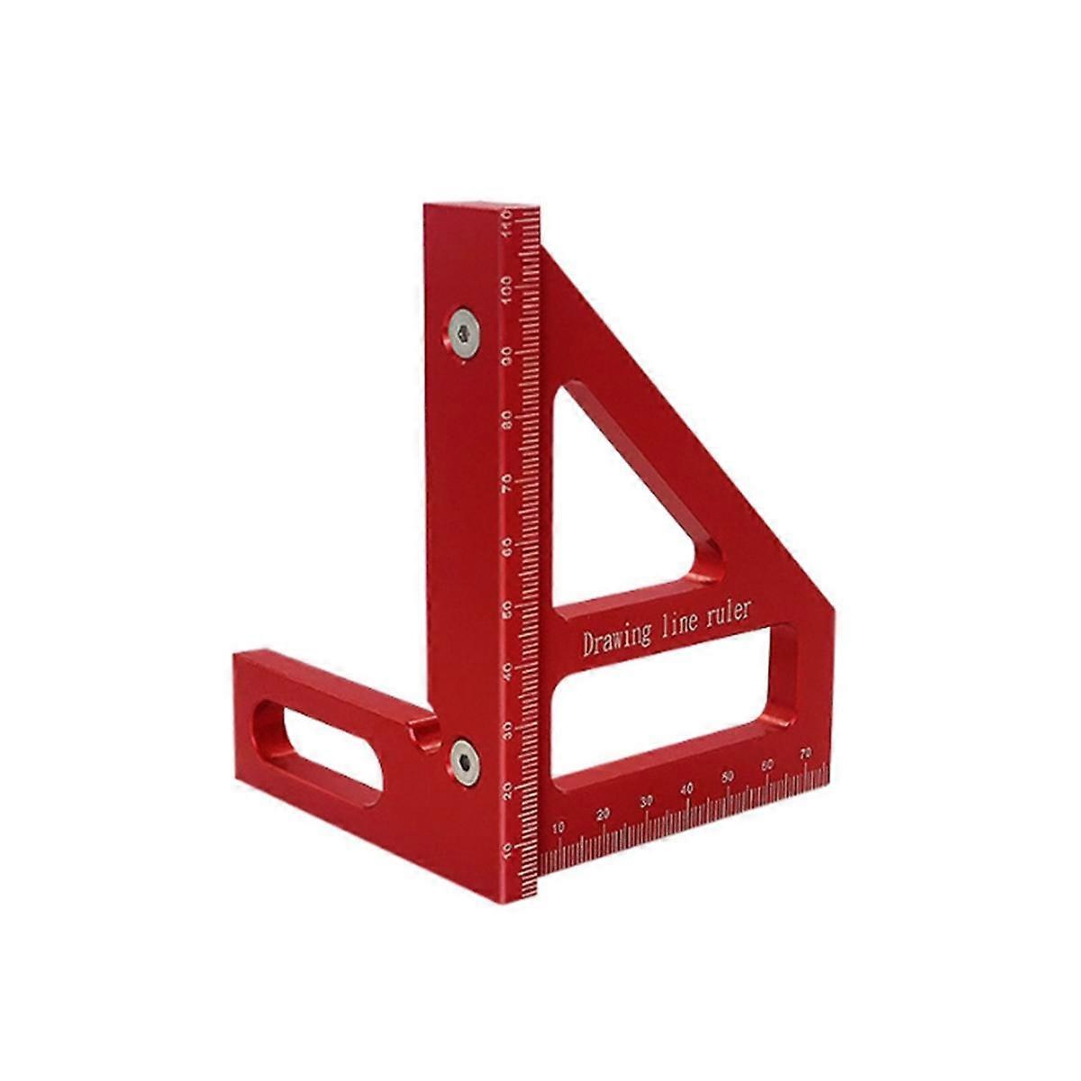 Woodworking Square Protractor Aluminum Alloy Miter Triangle Ruler Layout Measuring Tool for Enginee
