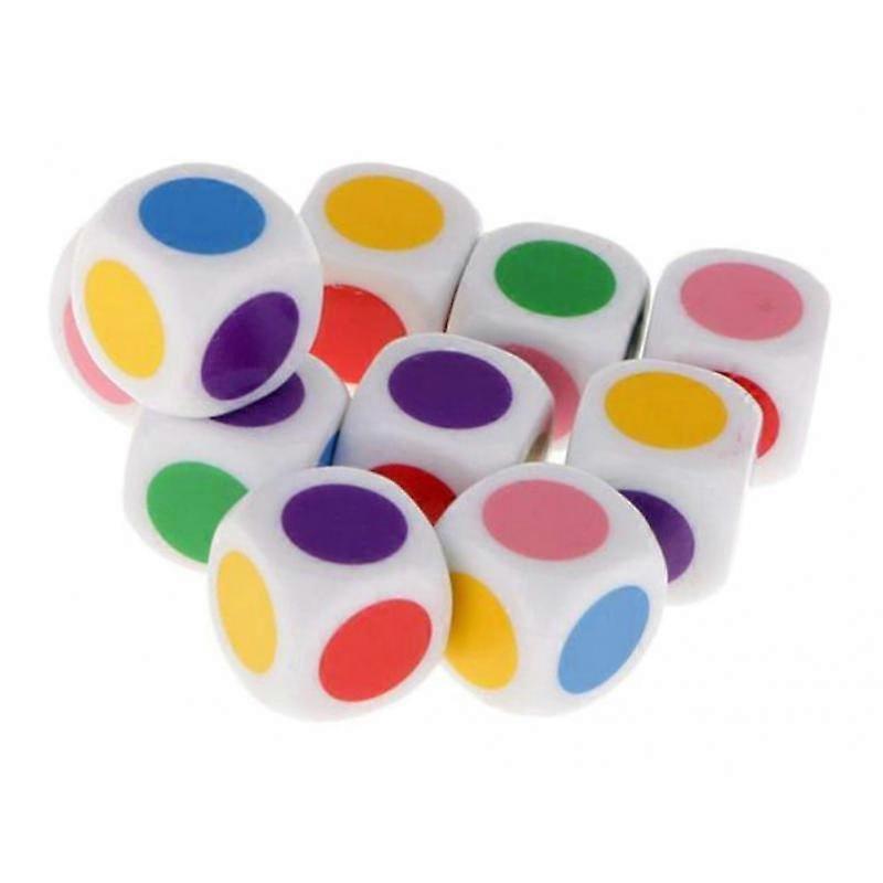 Small White Dice In A Variety Of Art Project Shapes