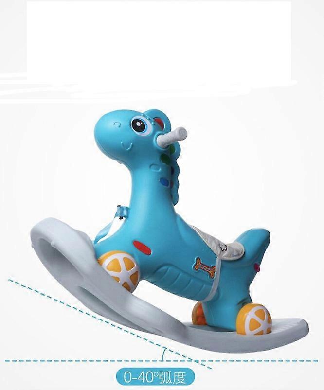 Children's dual-use rocking horse plastic multi-function Trojan 0-4 years old XL baby four-wheeled sliding yo