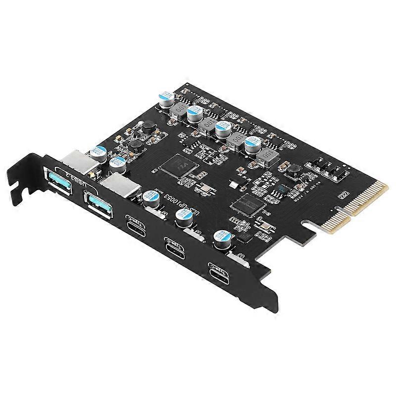 USB 3.2 PCIE拡張カード5ポートPCI-E-20G USB3.2 Type Cアダプター ASM3142