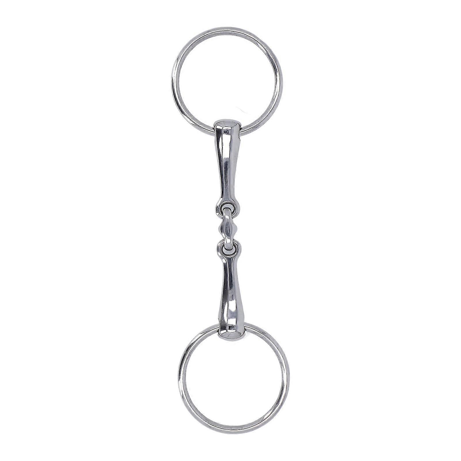 Stainless Steel Horse Snaffle Bit with Flex Jointed O Ring for Preventing Biting