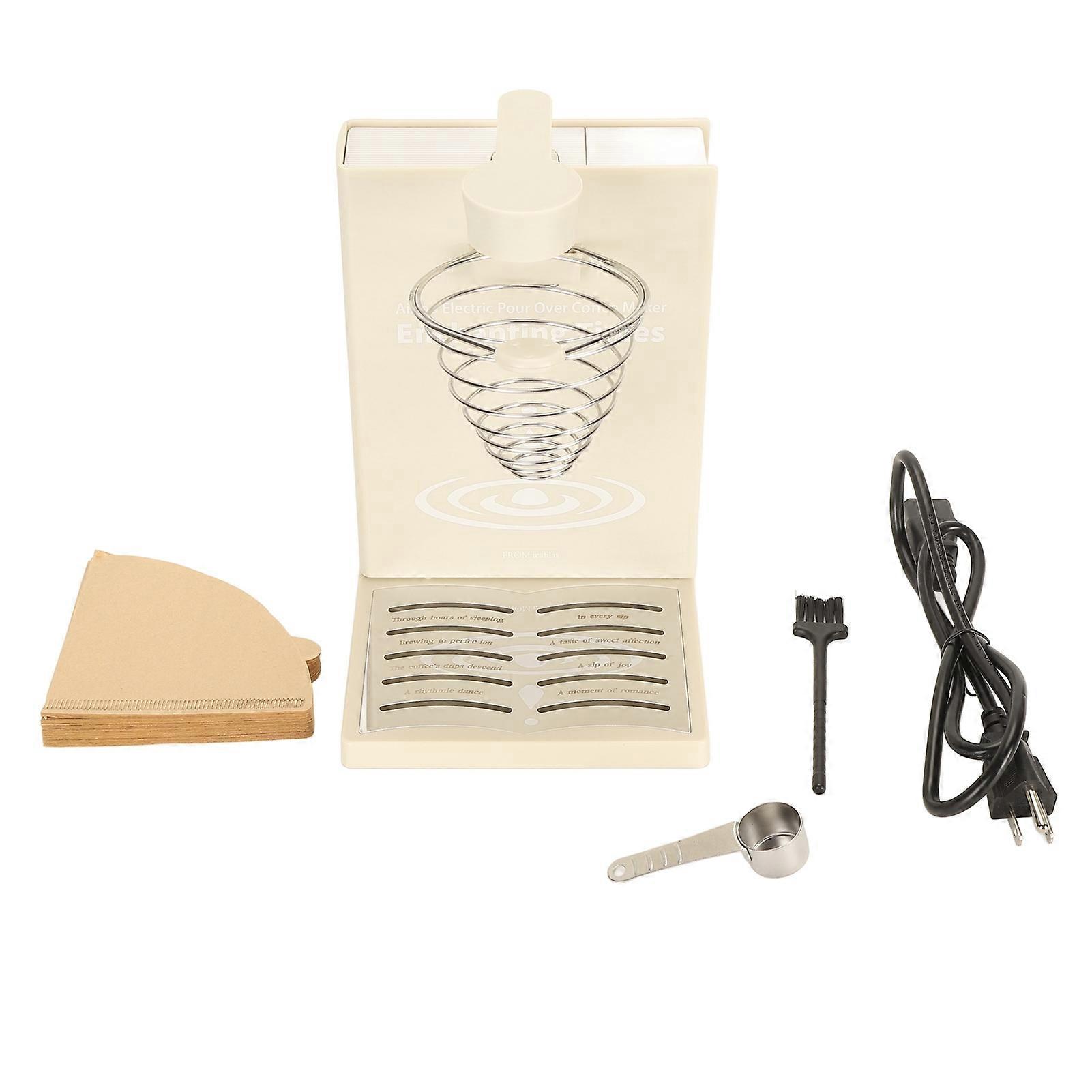 Macchina da caffè a goccia Macchina da caffè elettrica portatile rimovibile con carta da filtro per caffè per viaggi in ufficio a casa