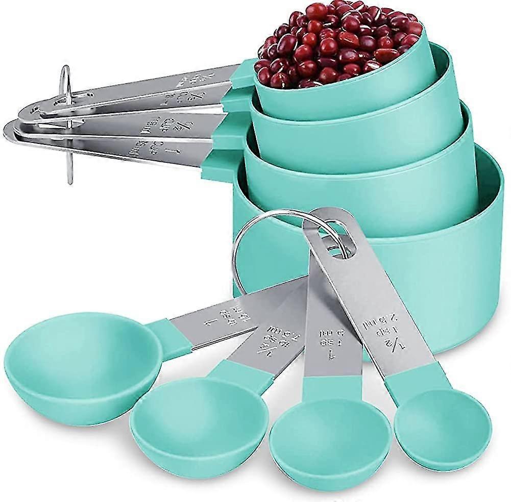 8pcs Measuring Spoons Sets, Measuring Cups And Spoons Set Plastic Measuring Cups
