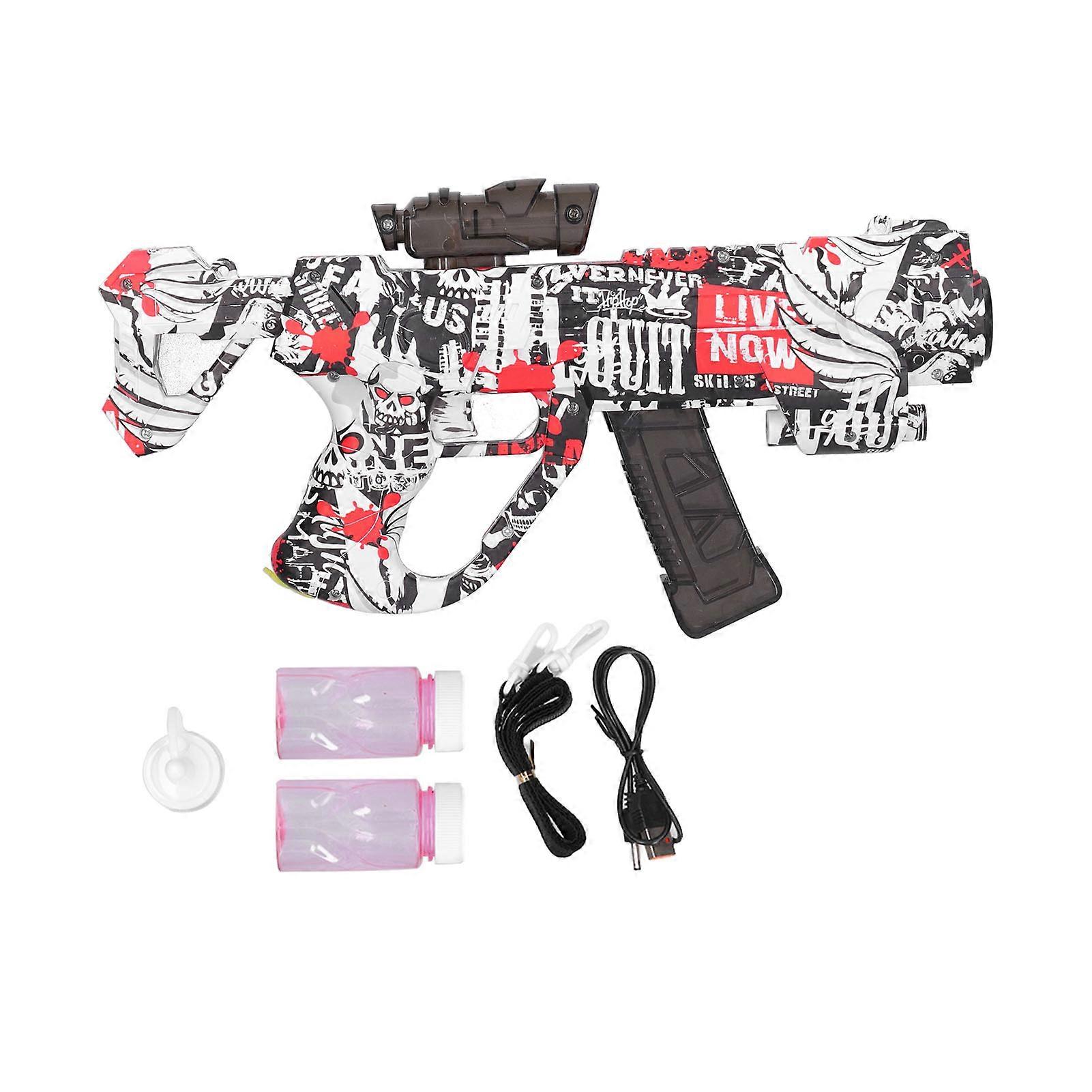 Skull Pattern Bubble Machine Toy Summer Outdoor Children Kids Bubble Maker Toy Gift