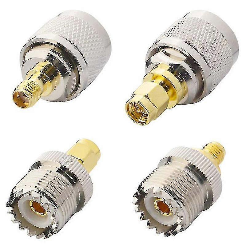 4 قطع / مجموعة Uhf Sl16 Pl259 So239 إلى Sma ذكر التوصيل أنثى جاك RF موصل اختبار محول