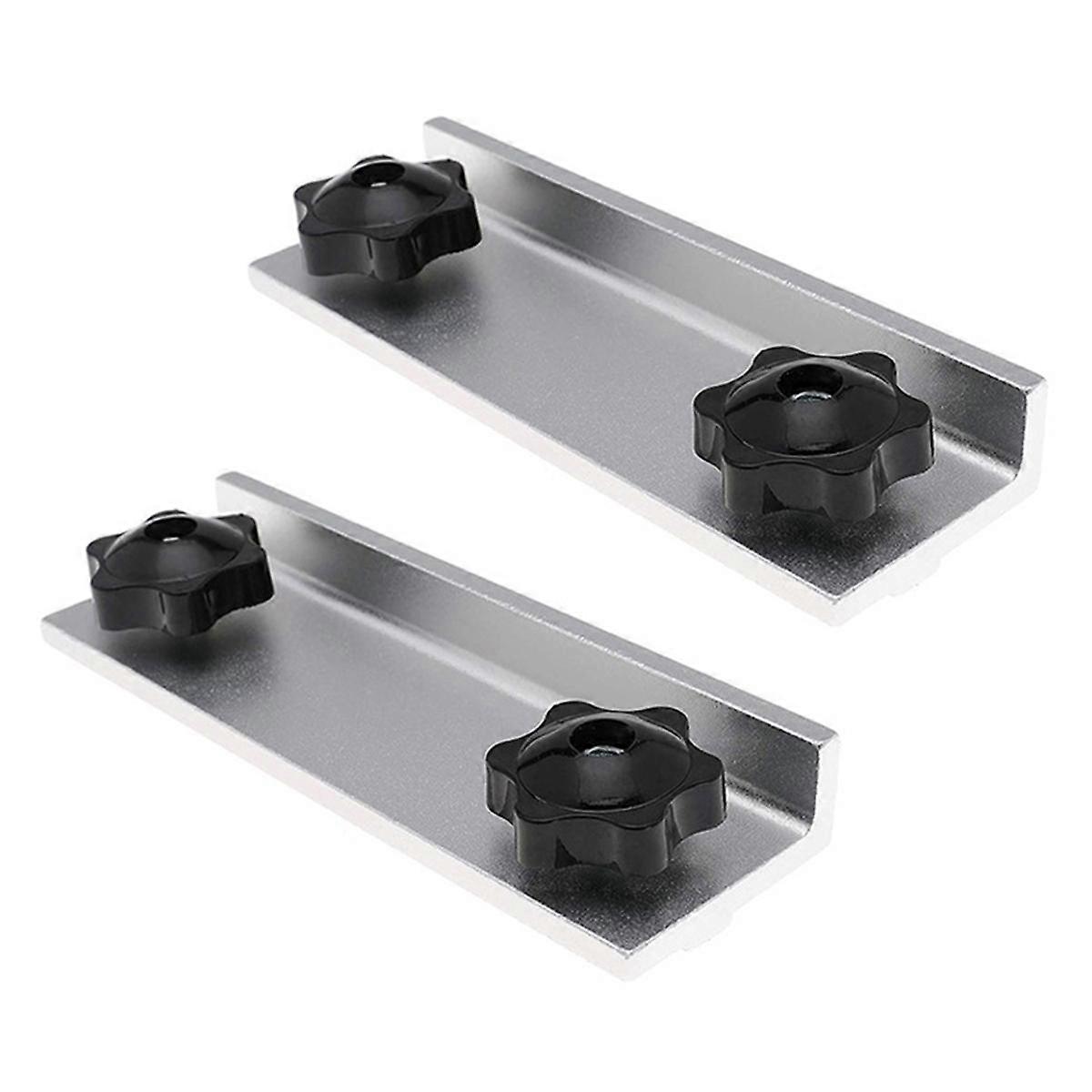 T-Track Stop Kit Inline Stop T Track Stop Block Woodworking Universal Kit, 2PCS Long Stops