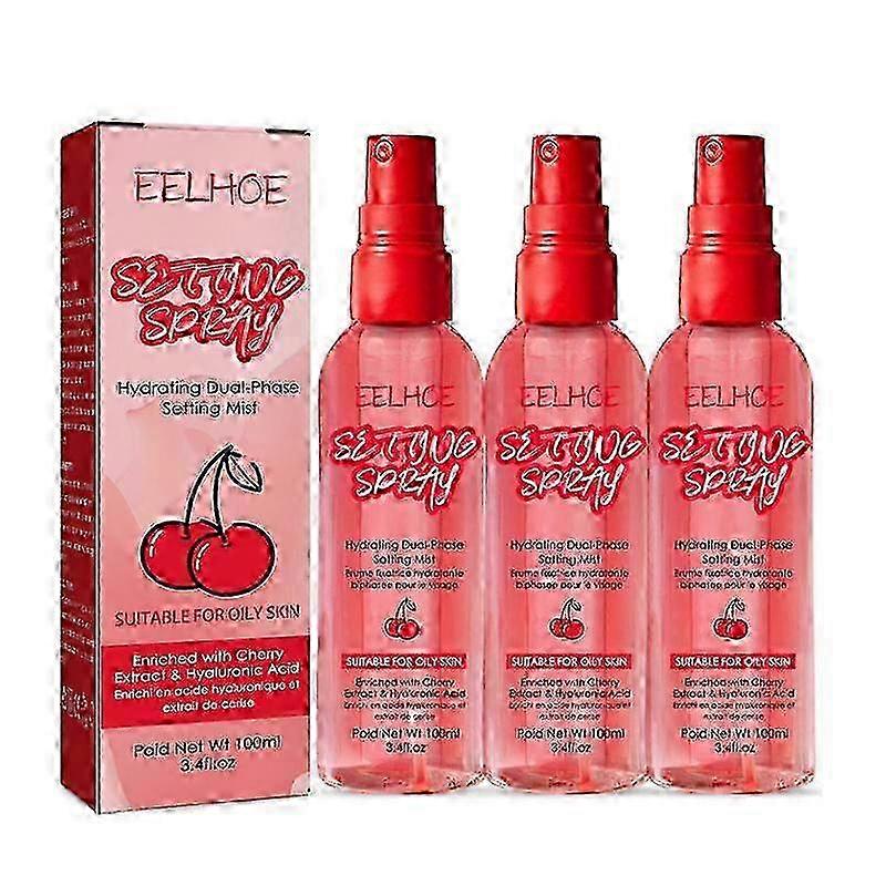 3pcs Moisturising Setting Spray Long Lasting Oil Control Waterproof Matte Spray Hold Long-lasting Hydrate Fixing Spray Makeup Tools