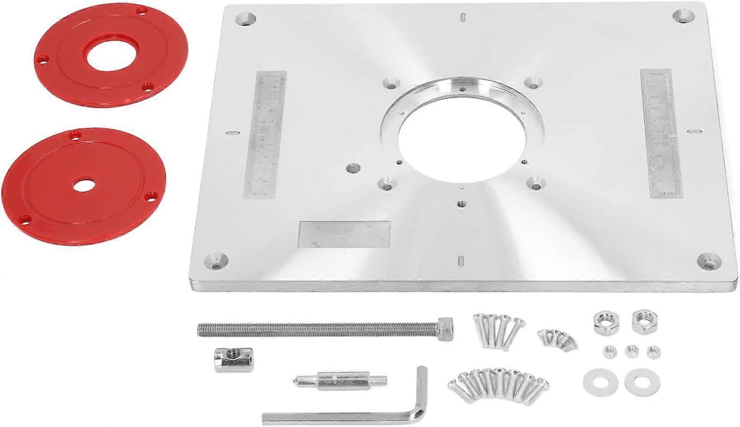 Woodworking Router 30CM Plate Router Plate Trimmer Router Table Insert Plate Carpenter Hole Drilling Tool Accessory