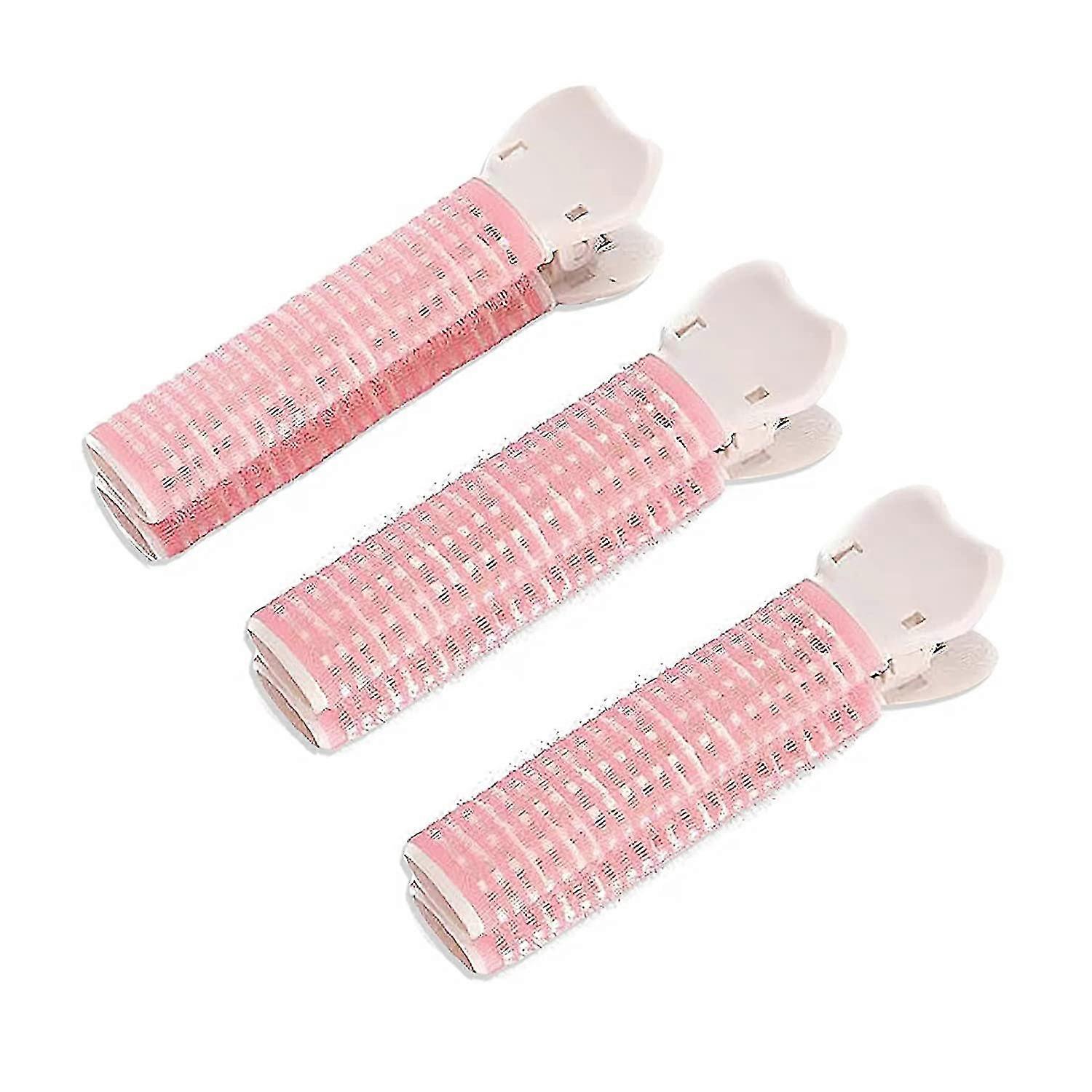 3 חבילות קליפסים לשורש שיער נפיח, טבעי רך (ורוד)-MXBC