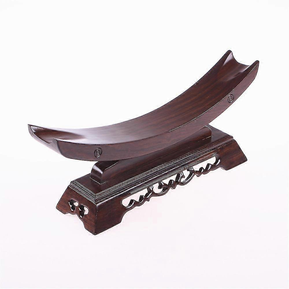 Sword Stand in legno massello Display Katana Stand Holder Crescent Shape-MXBC