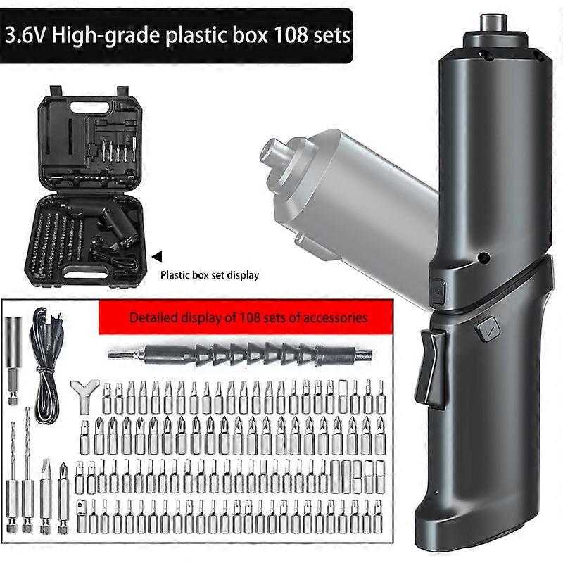 Professional Power Tool 2022 New High-end Lithium Battery Screwdriver Rechargeable Multi-function Folding Screwdriver Set