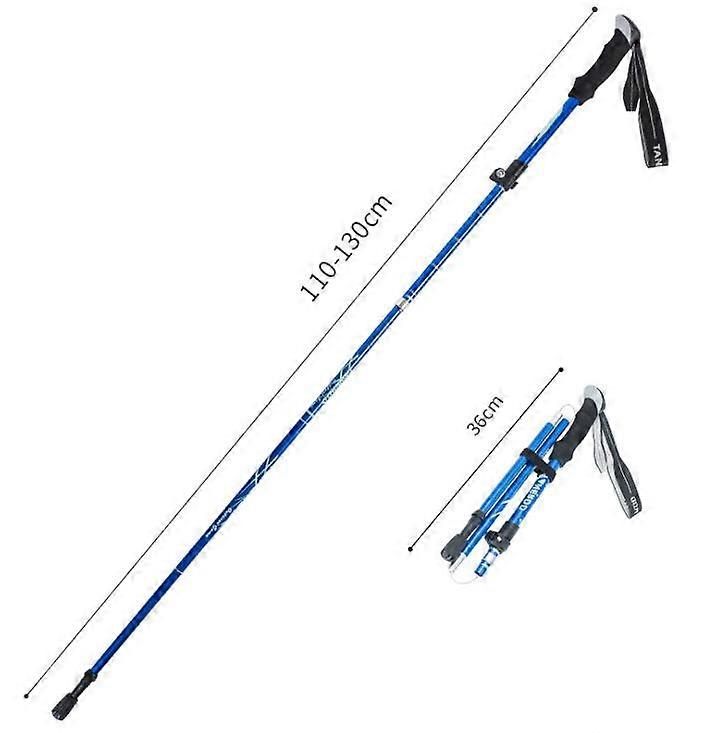 Aluminum Alloyn Trekking Pole Climbing Stick Folding Telescopic Collapsible