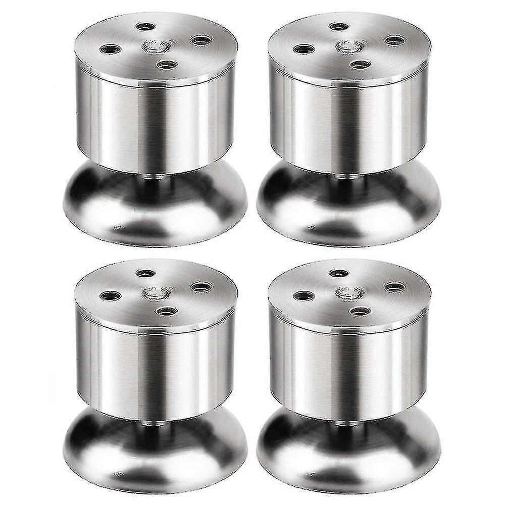 4pcsステンレススチールキャビネットフィート、キッチン調節可能な家具の脚、ネジ付き