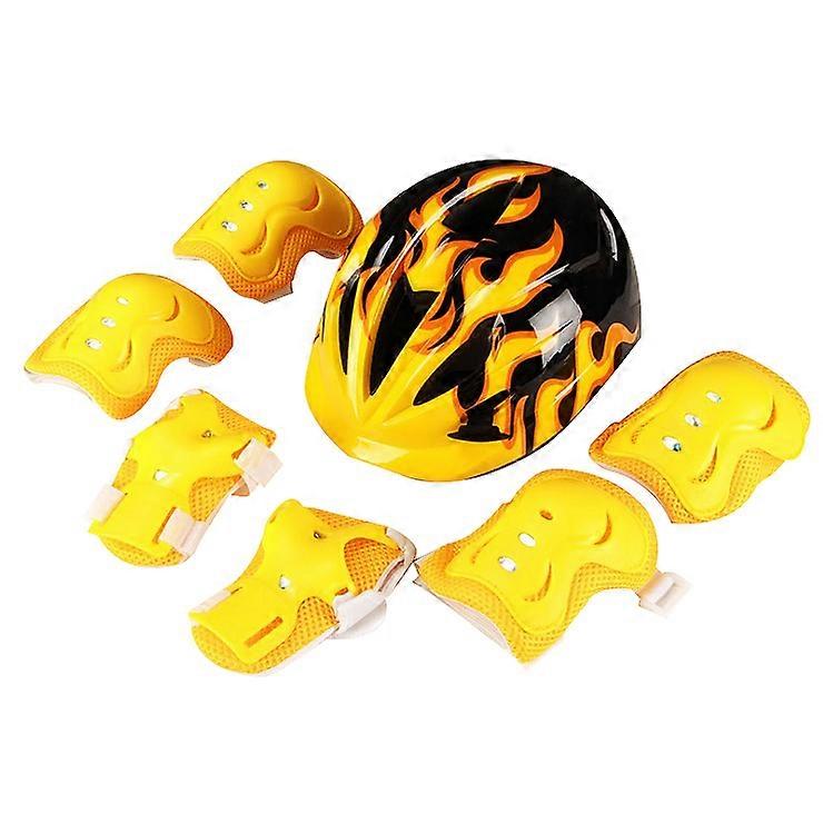 Children's helmet protective gear set riding knee pad safety helmet