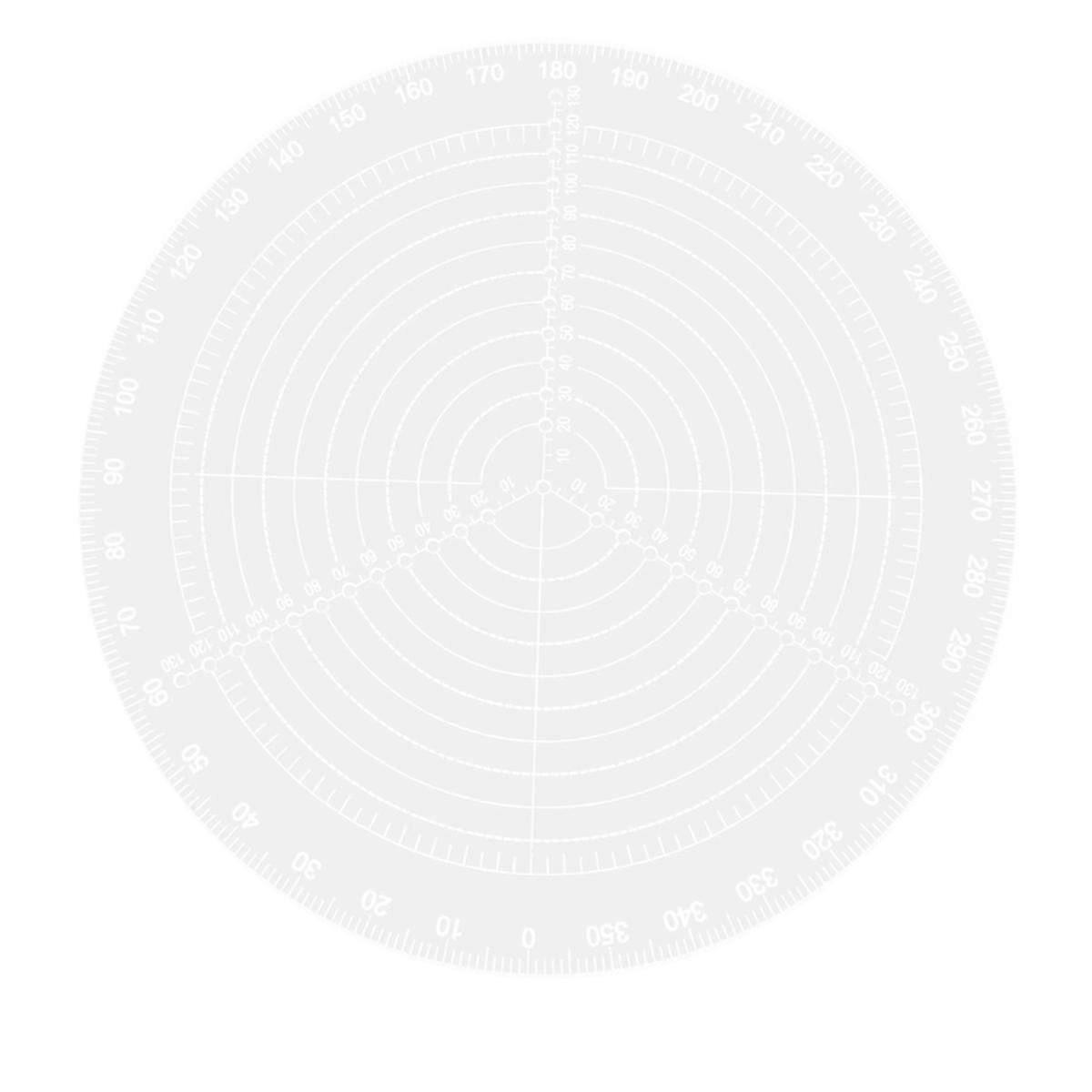 2x 12 Inch Round Center Finder Compass Tool (300mm)