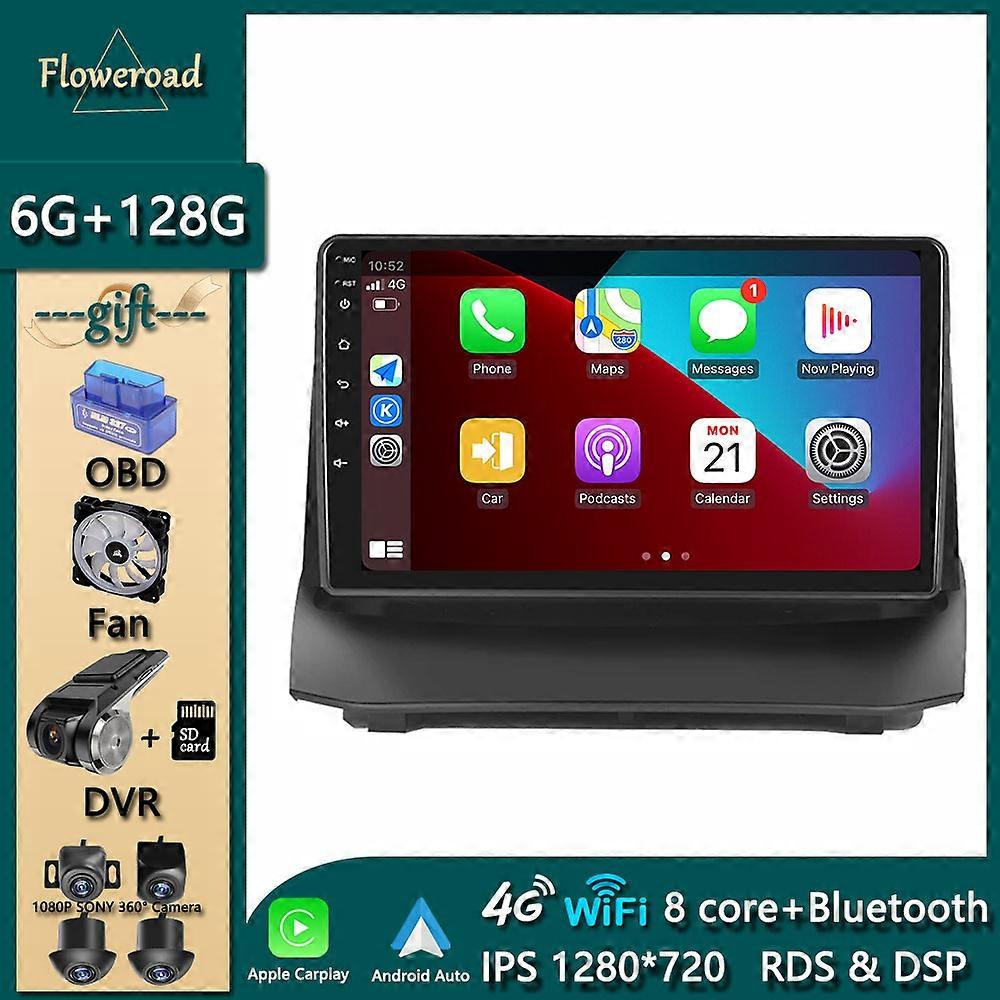Car Radio Multimedia Player For Ford Fiesta 2009-2014 Android 12 Navigation GPS Head Unit Apple Carplay Autoradio 2 DIN DVD QLED