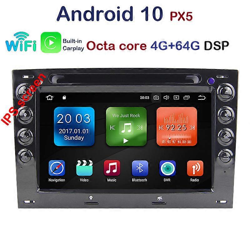 IPS 7'' 4GB RAM Octa core Android 10 Car DVD Radio Player for Renault Megane 2 ii 2006 2007 2008 2009 2010 with BT Wifi GPS DSP