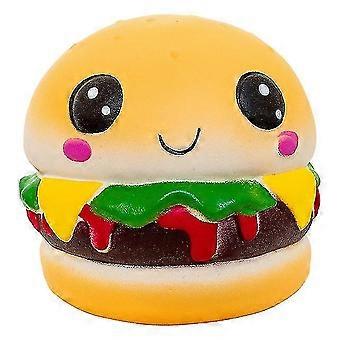 Happy Hamburger Squeeze Stress Relief Toy(1 Pcs, Yellow)
