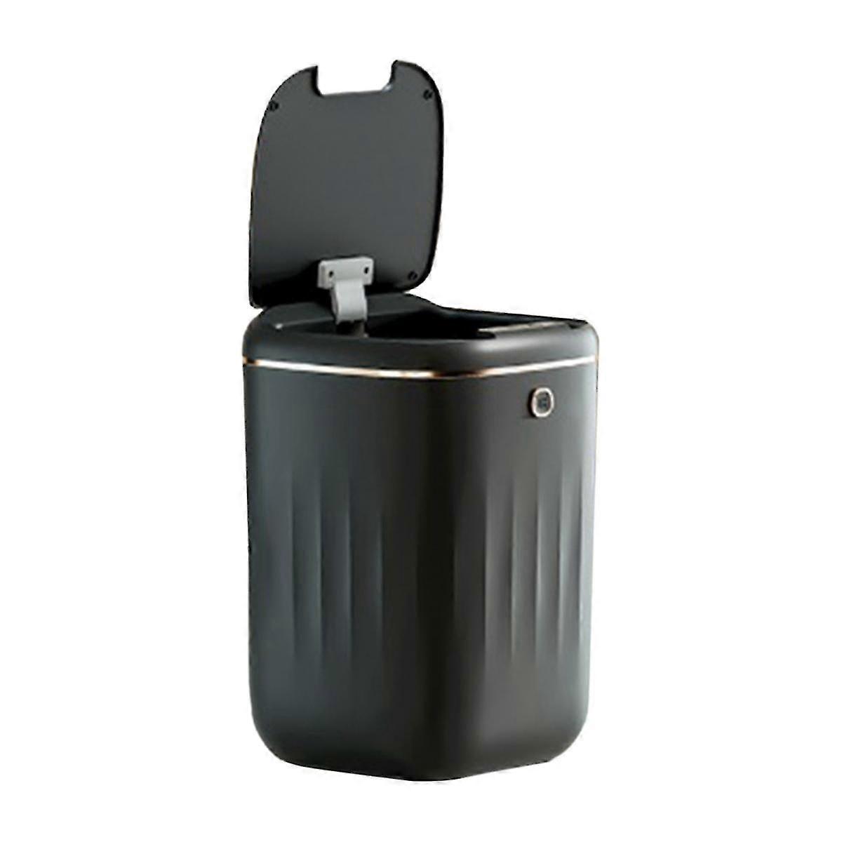 Smart Trash Can Automatic Sensor Garbage Bin Capacity Induction Trash Can for Kitchen Bathroom Blac