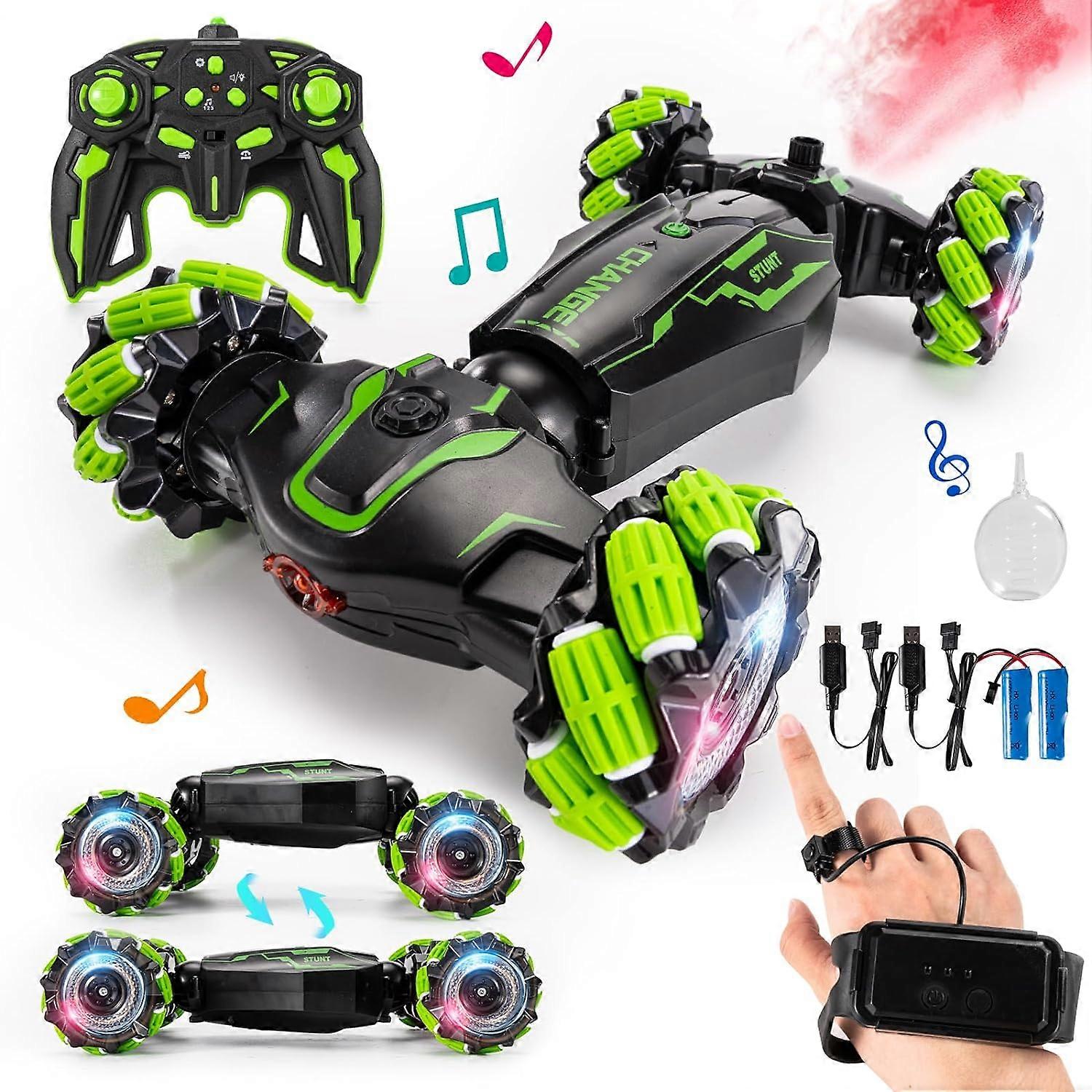 1:16 Scale 4WD Remote Control Gesture Sensor Car green