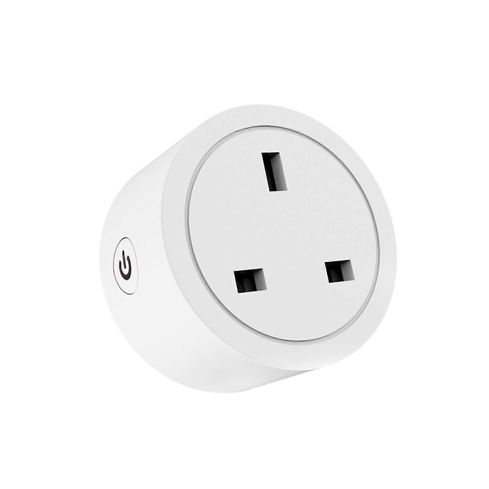 WIFI בריטניה חכם שקע חיים חכמים 16a תקע עם צג חשמל אלקסה Google Home תזמון קולי שקע בקרה אלחוטית שקע