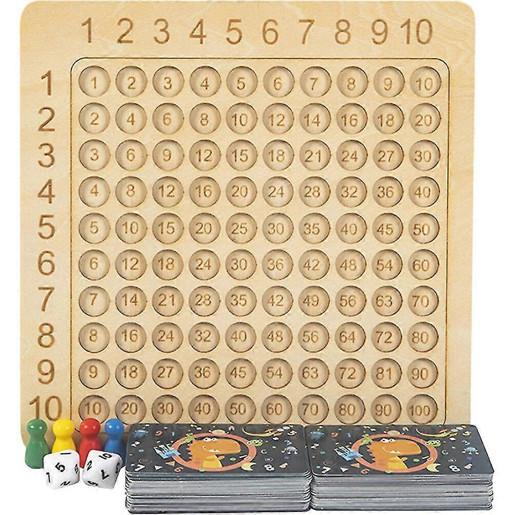 משחקי לוח משחק כפל משחקי לוח מעץ מתמטיקה חינוכית משחקי לוח