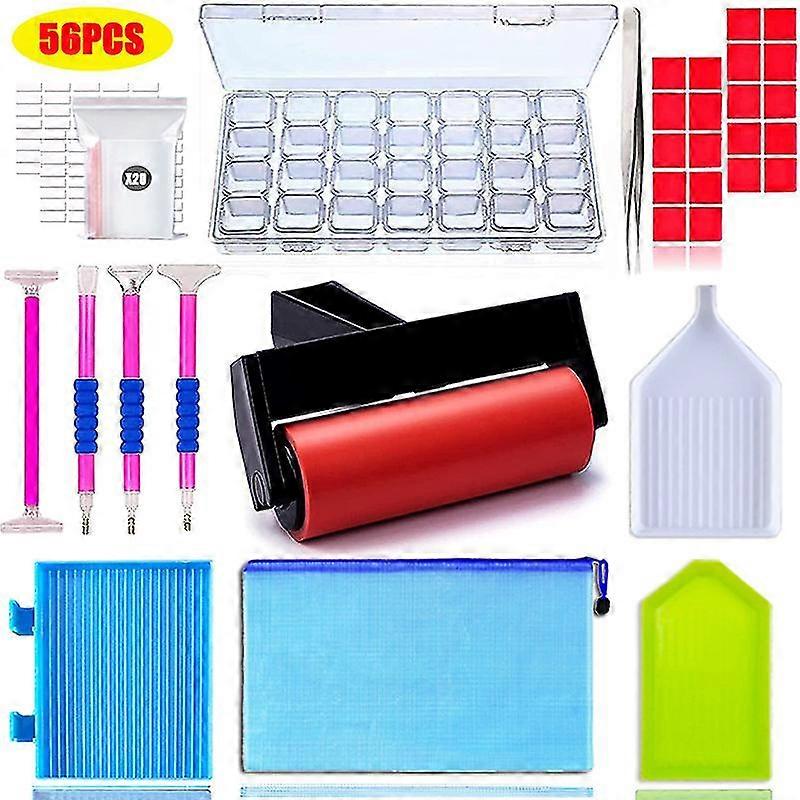 56ps-5d Timanttimaalaus Tarvikkeet Työkalut Sarjat timanttimaalaustaiteen tekemiseen