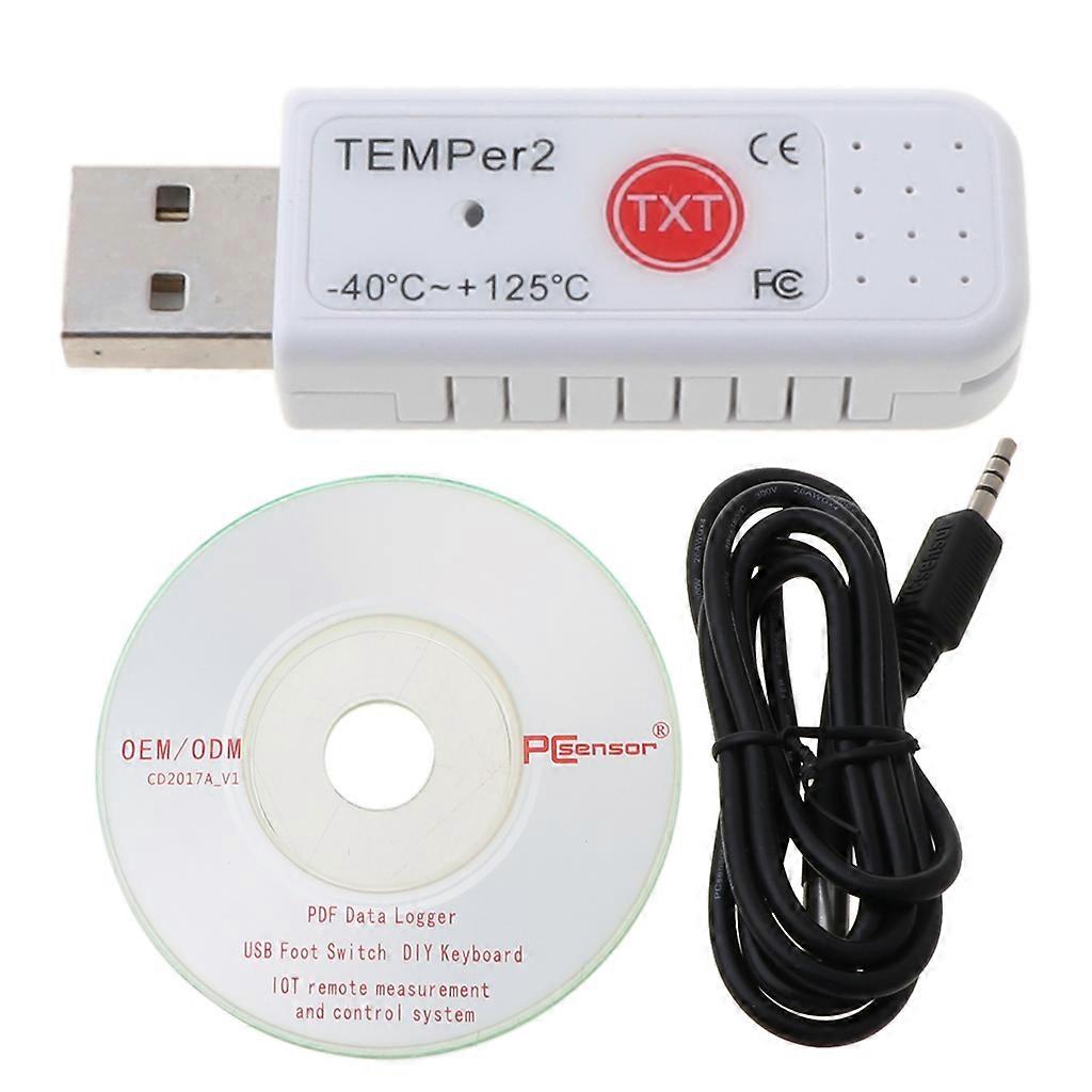 PC TEMPER2 Sensor USB Thermometer Hygrometer Temperatuur Data Logger Recorder