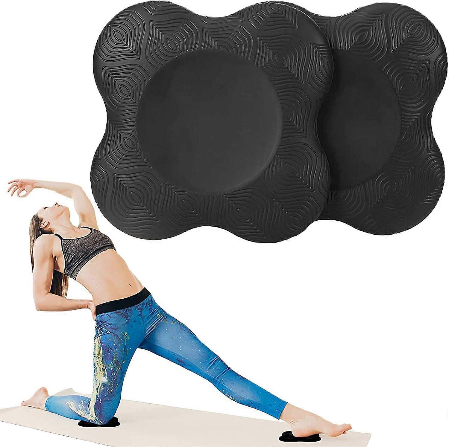 Yoga Genou Pad Coussin Tapis De Genou Yoga En Mousse Yoga Coussin De Genou Pad Genouillre De Yoga Tapis Set Protge Les Mains Et Les Poignets Pour Gymn