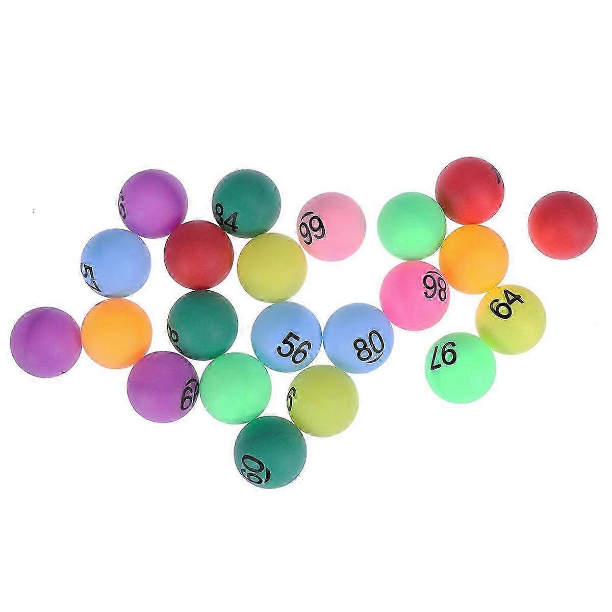 150pcs Lottery Balls Assorted Color PP Number Balls for Game Party Decoration (Number 1-150)