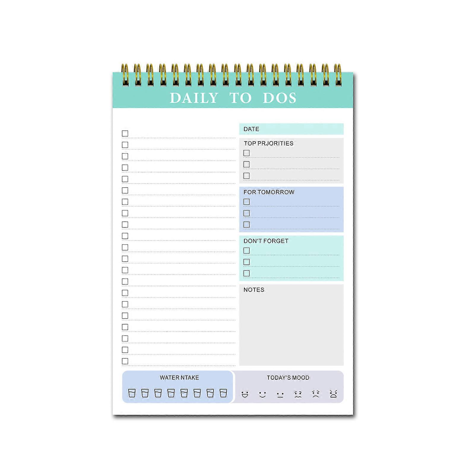 Practical Planner Notepad Tear off Notepad Portable Planner for Daily Schedule To Do List(A5)