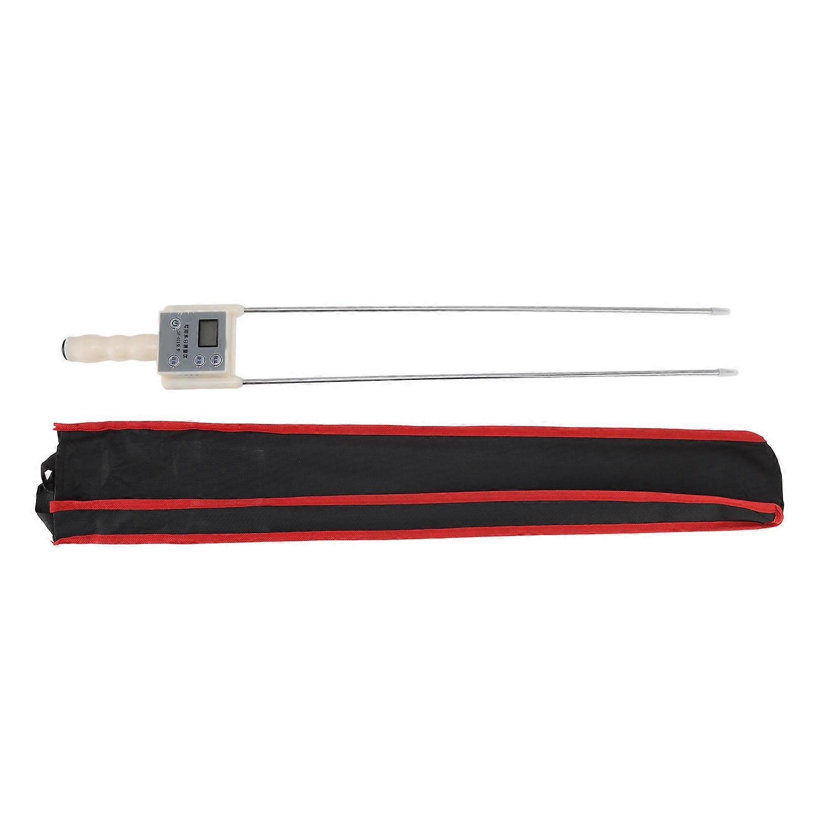 Grain Moisture Meter Rapid Measurement LED High Definition Display Dual Steel Needle Grass Straw Moisture Detector M