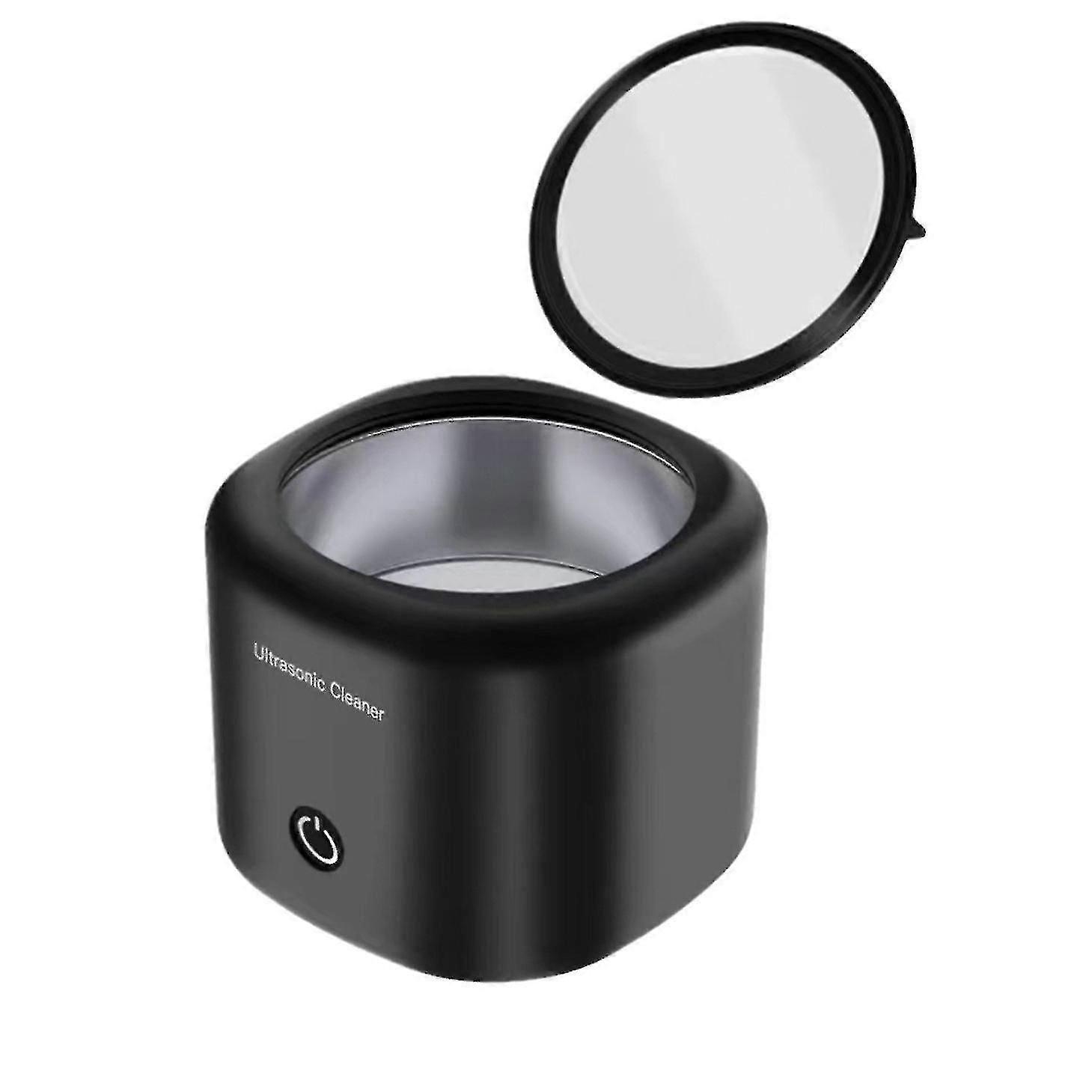 منظف بالموجات فوق الصوتية لأطقم الأسنان ، Invisalign ، الأقواس ، التقويم ، الصواني التبييض ، 43 كيلو هرتز 180 مل منظف مجوهرات محمول بالموجات فوق الصوتية