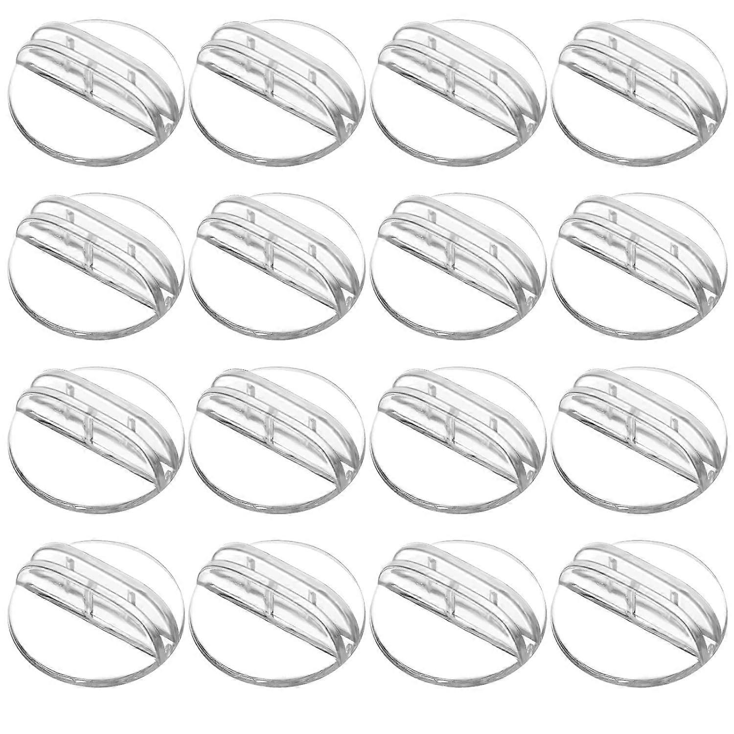 Translucent Miniature Card Stands, 100 Pieces, Clear Acrylic Holders for Business Cards and Labels, 2.5 x 1 Inch