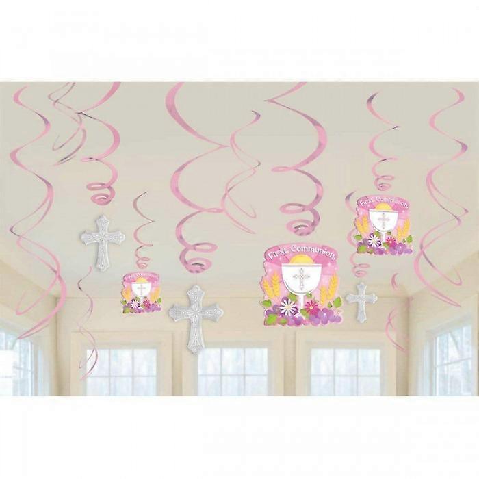 Amscan Swirl Communion Streamers (Pack of 12)