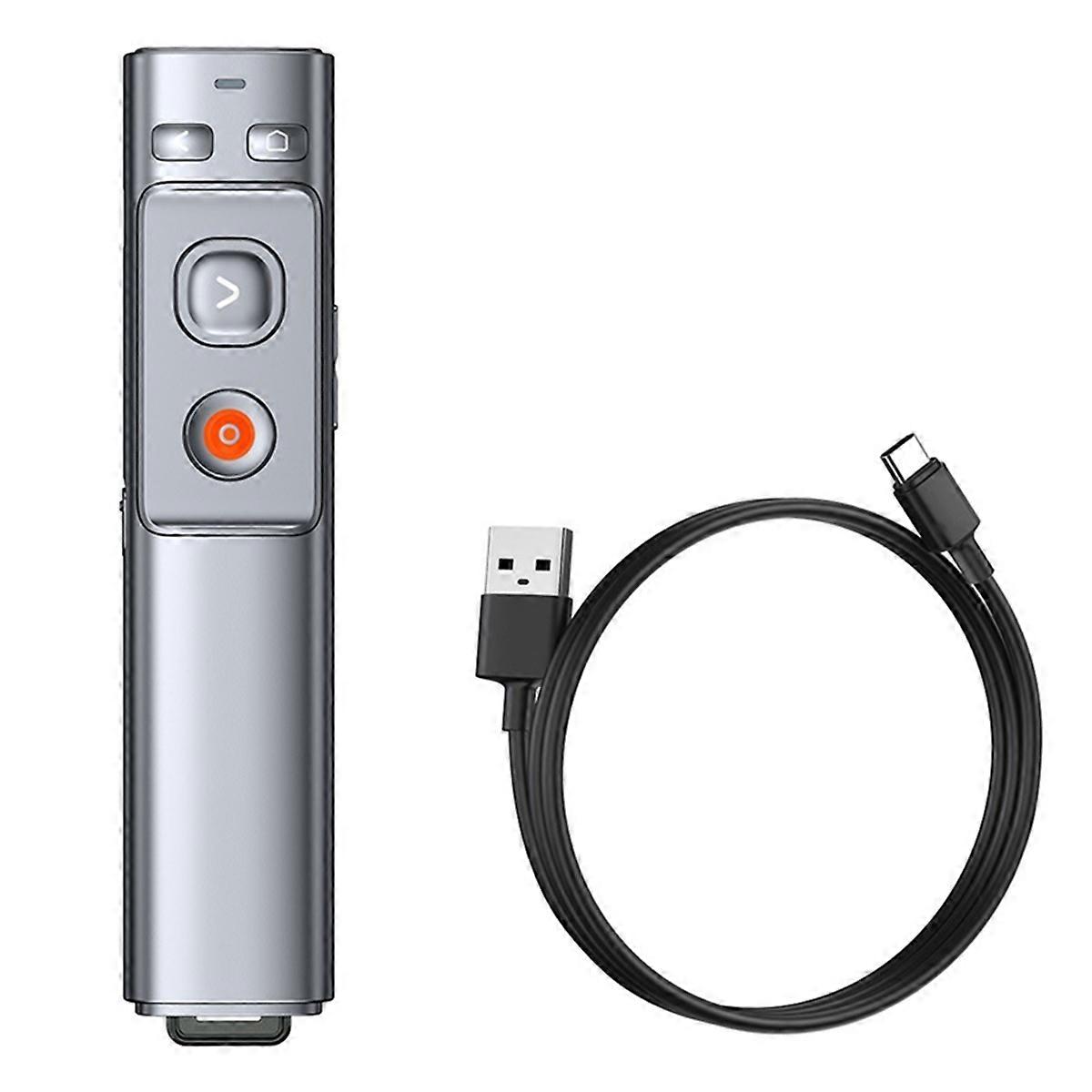 Wireless Presenter 2,4 GHz Typ-C Fernbedienung PPT Stift für Projektor USB Zeiger Presenter