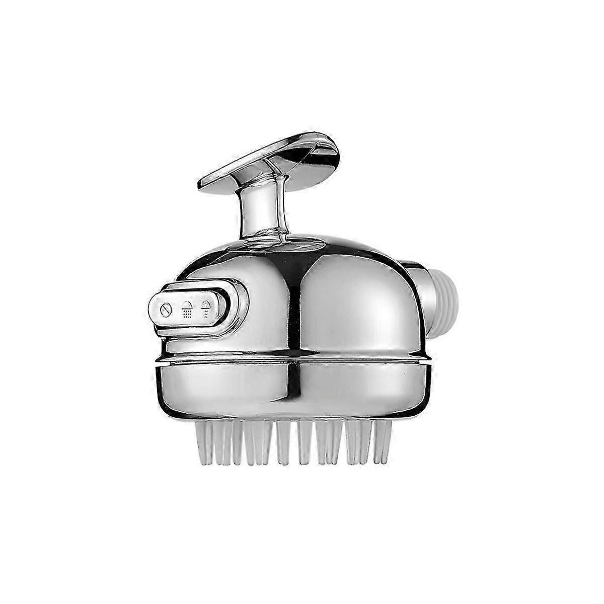 Supercharged Adjustable Shampoo Shower Head Multi-Functional Shower Washbasin Faucet Diverter (Silv