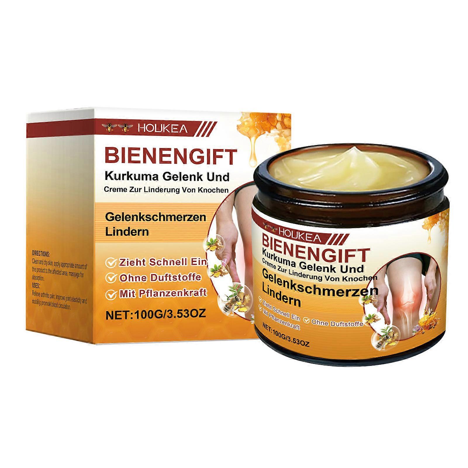 Bee-Venom Joint Pain Relief Cream, Quick Soothing for Knee, Back, Neck & Muscle Pain, For Active People, External Use