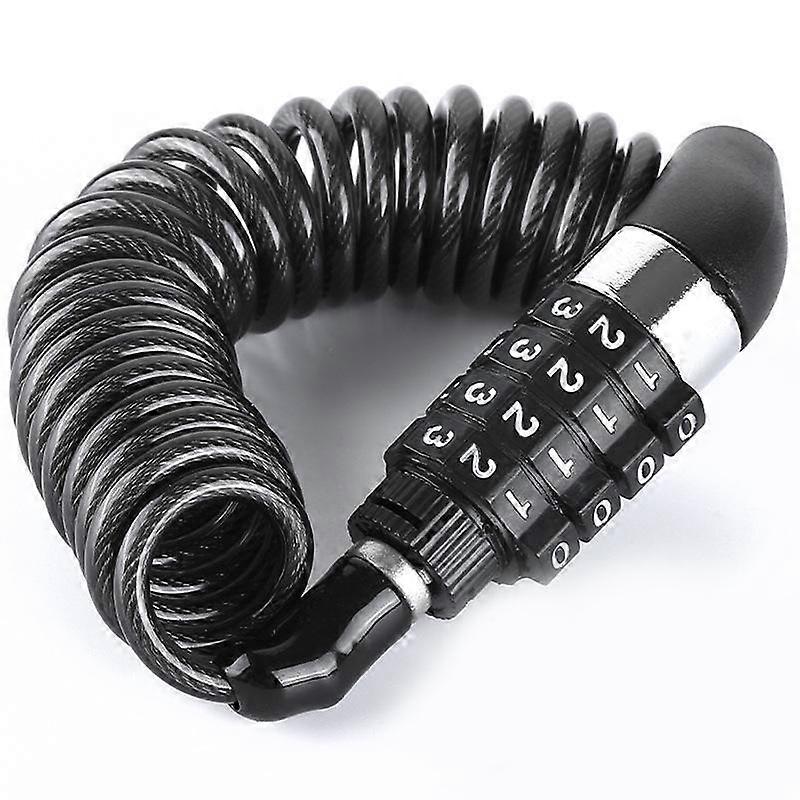 New Bicycle Lock Steel Cable Chain Security Password 4 Digit Lock Anti-Theft Combination Number Code Safety Mountains Bike Motorcycle Accessories