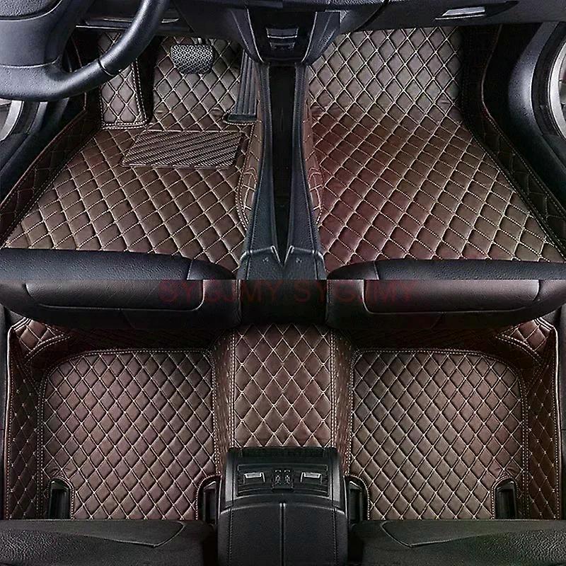 メルセデスベンツEクラスW211 W212 W213 2019-2023インテリアアクセサリー人工皮革用カスタム3Dカーフロアマット