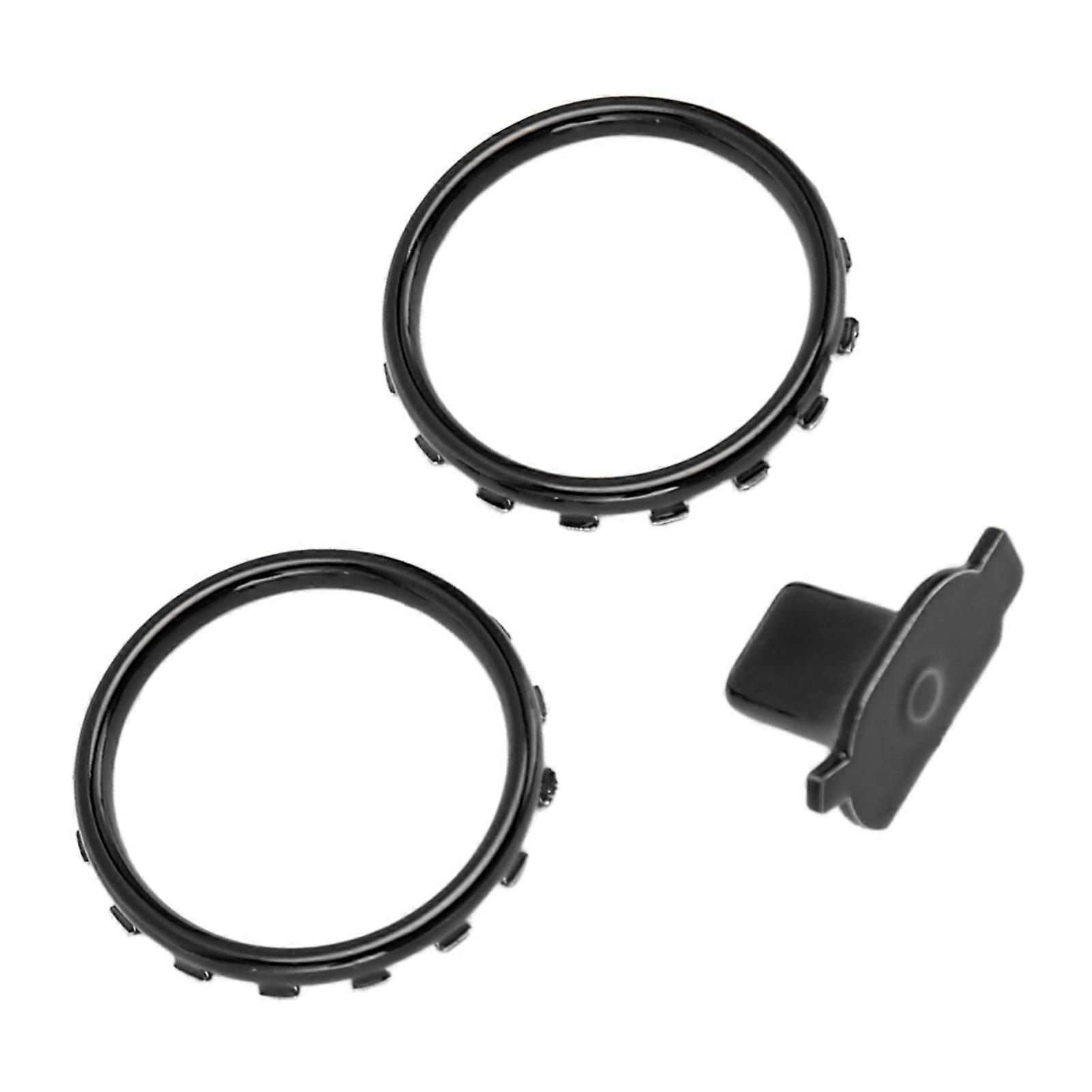 Decorative Accent Rings for Xbox Elite Series 2 Controller Matte Chrome Switch Buttons Replacement Parts Black