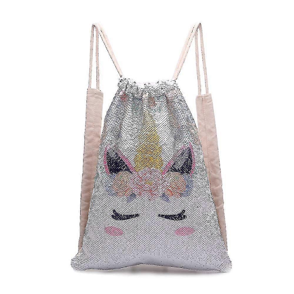 Unicorn Sequin Bag,drawstring Backpack