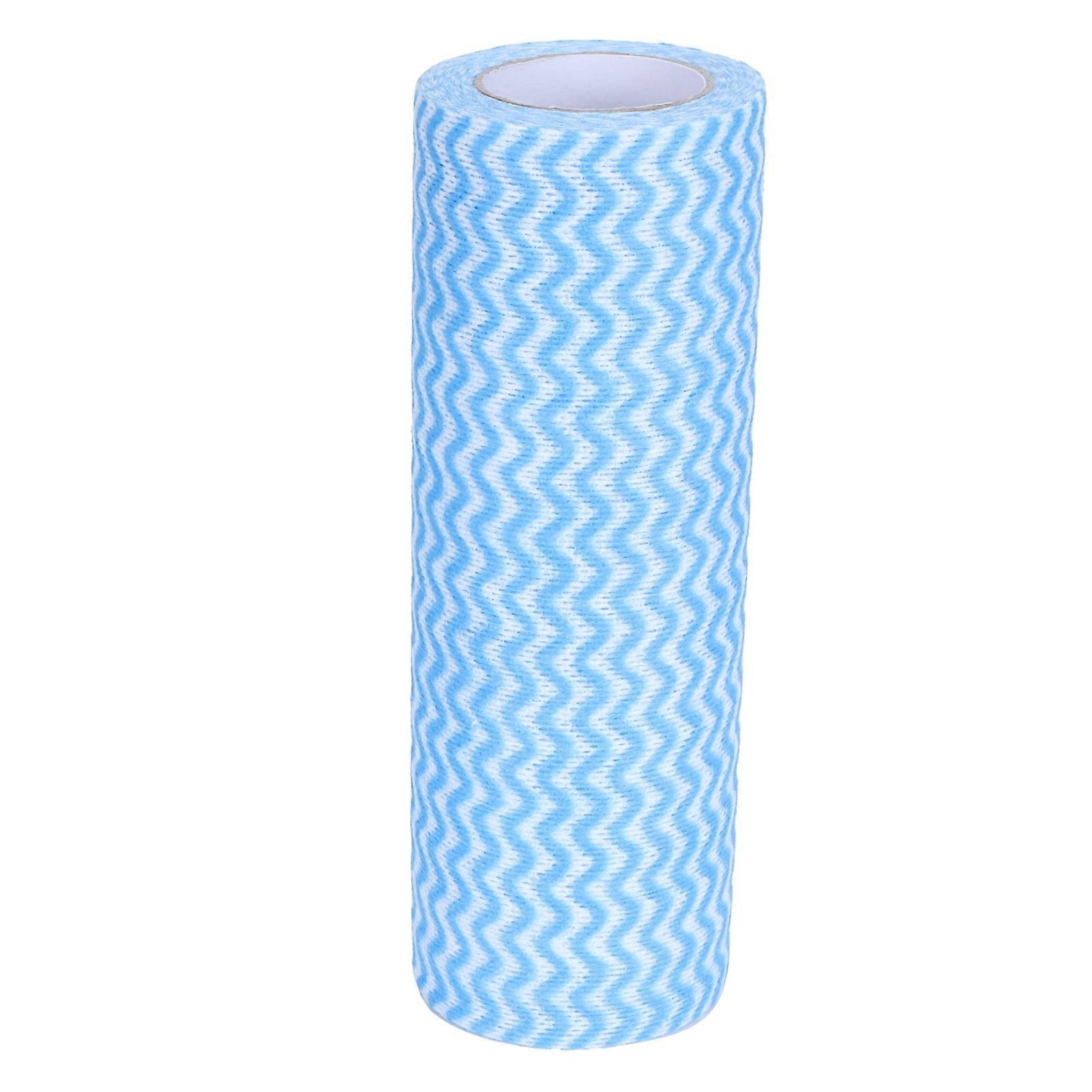 Chiffon jetable en tissu non tissé, torchon de nettoyage, serviette de cuisine (bleu)