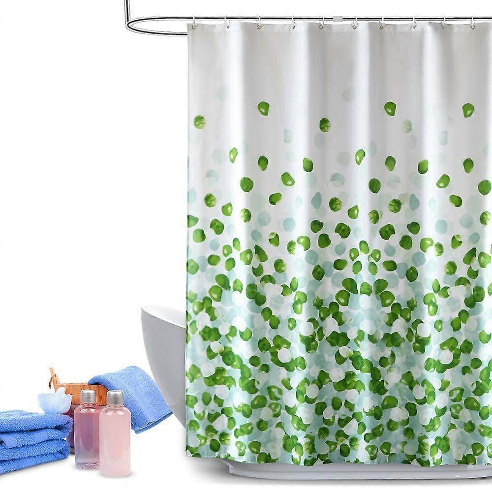 וילון מקלחת סט וילונות בד בחדר האמבטיה עמיד למים צבעוני מצחיק עם גודל סטנדרטי 72 על 72 (ירוק)